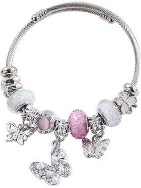 Silver Women Bracelets - Adjustable Charm Bracelet